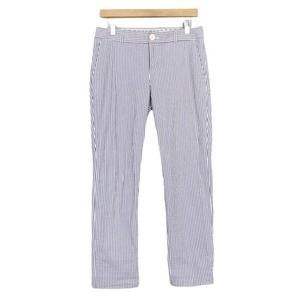 Banana republic Martin fit blue white pinstripe seersucker pants Sz 4